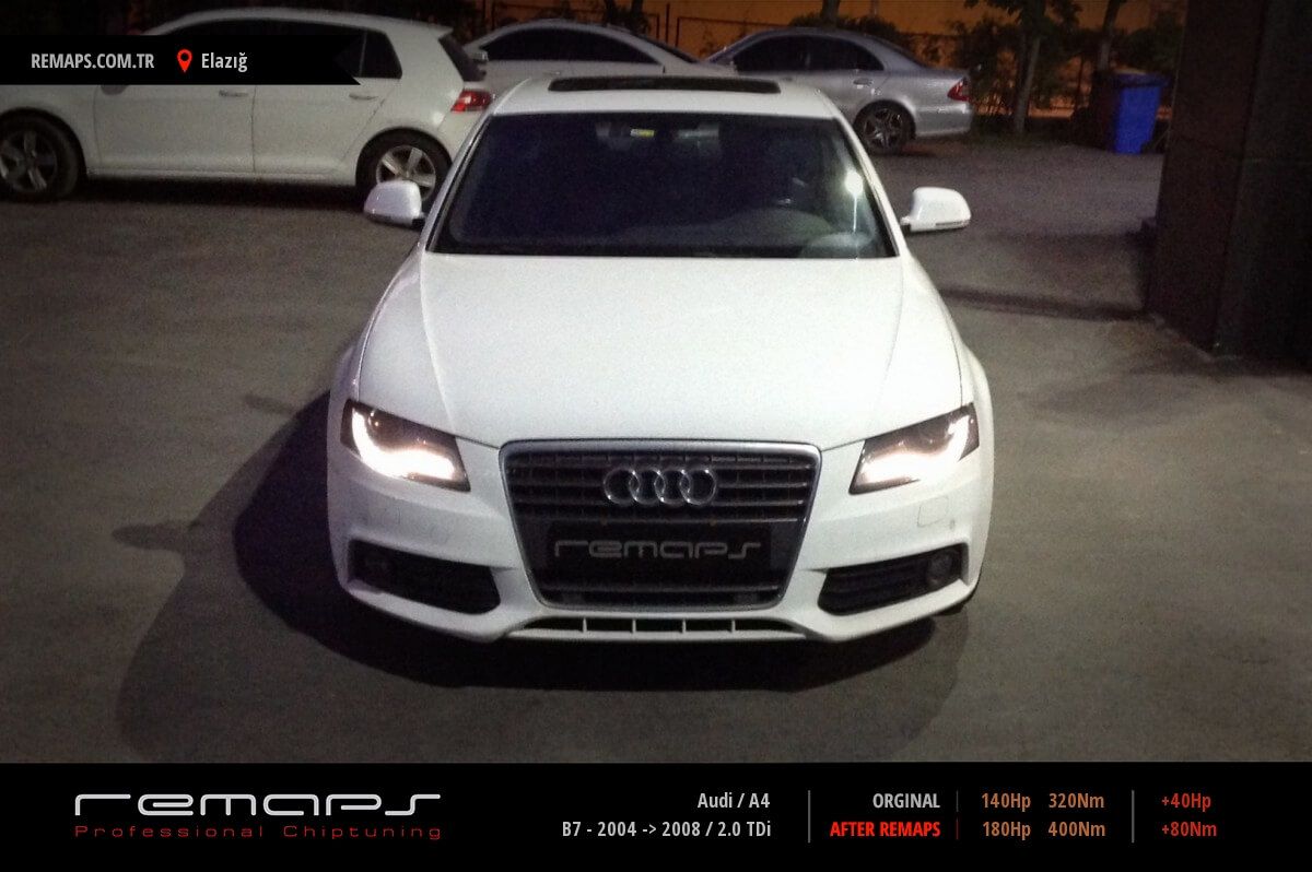 Audi A4 B7 - 2004 -> 2008 2.0 TDi Chip Tuning, Performans, Yakıt ...